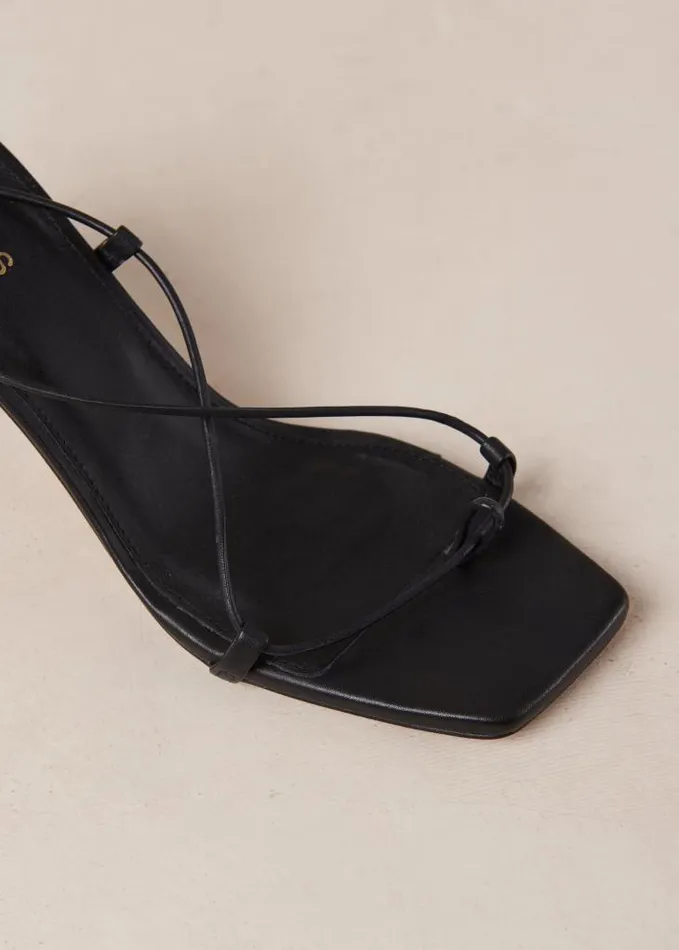 ALOHAS Sandals Women Bellini 8211 Black Leather Sandals