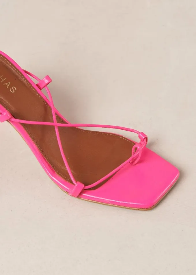 ALOHAS Sandals Women Bellini 8211 Magenta Leather Sandals