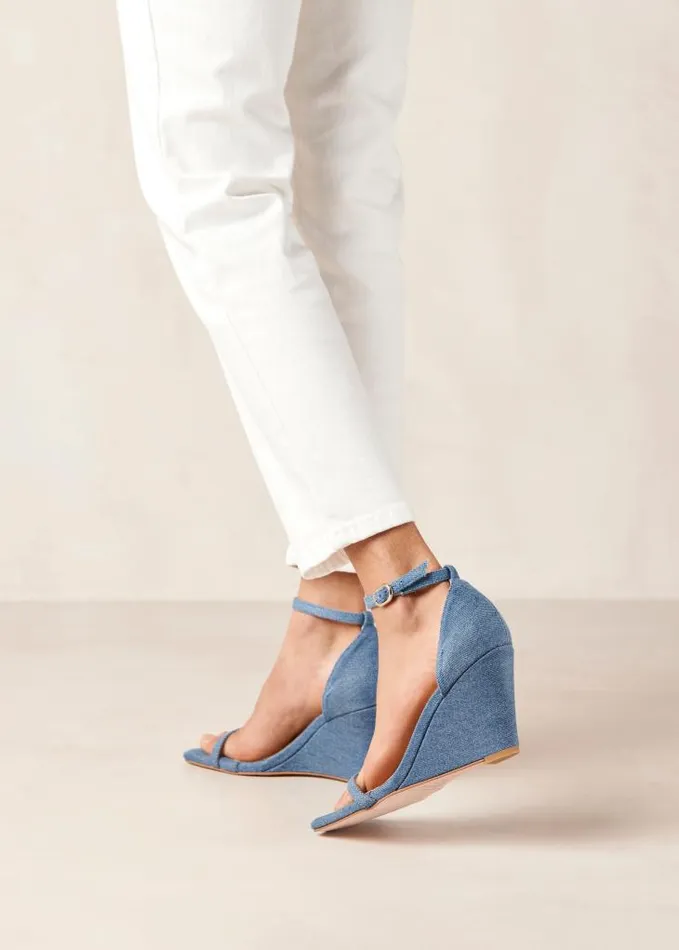 ALOHAS Sandals Women Gata 8211 Denim Wedge Sandals