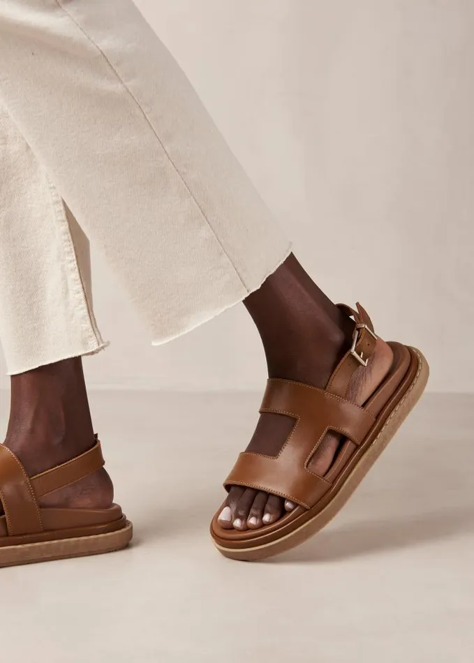 ALOHAS Sandals Women Lorelei 8211 Brown Leather Sandals