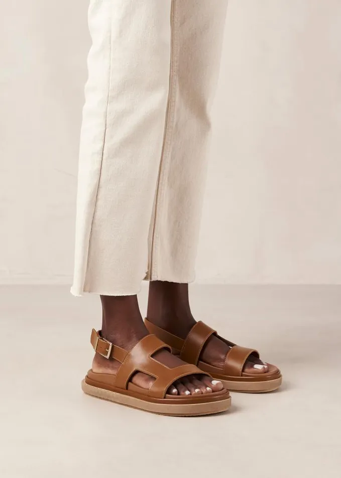 ALOHAS Sandals Women Lorelei 8211 Brown Leather Sandals
