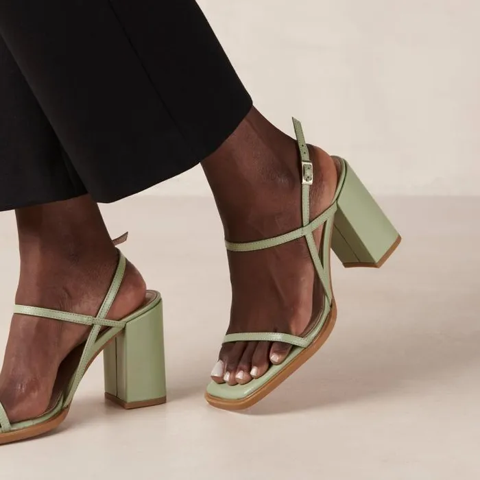 ALOHAS Sandals Women Lorena 8211 Green Vegan Sandals