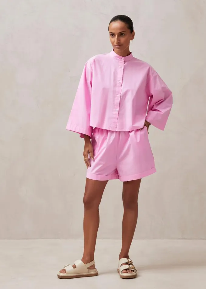 ALOHAS Shirts Women Maira 8211 Pink Cotton Shirt