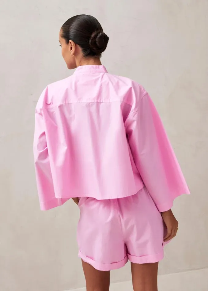 ALOHAS Shirts Women Maira 8211 Pink Cotton Shirt