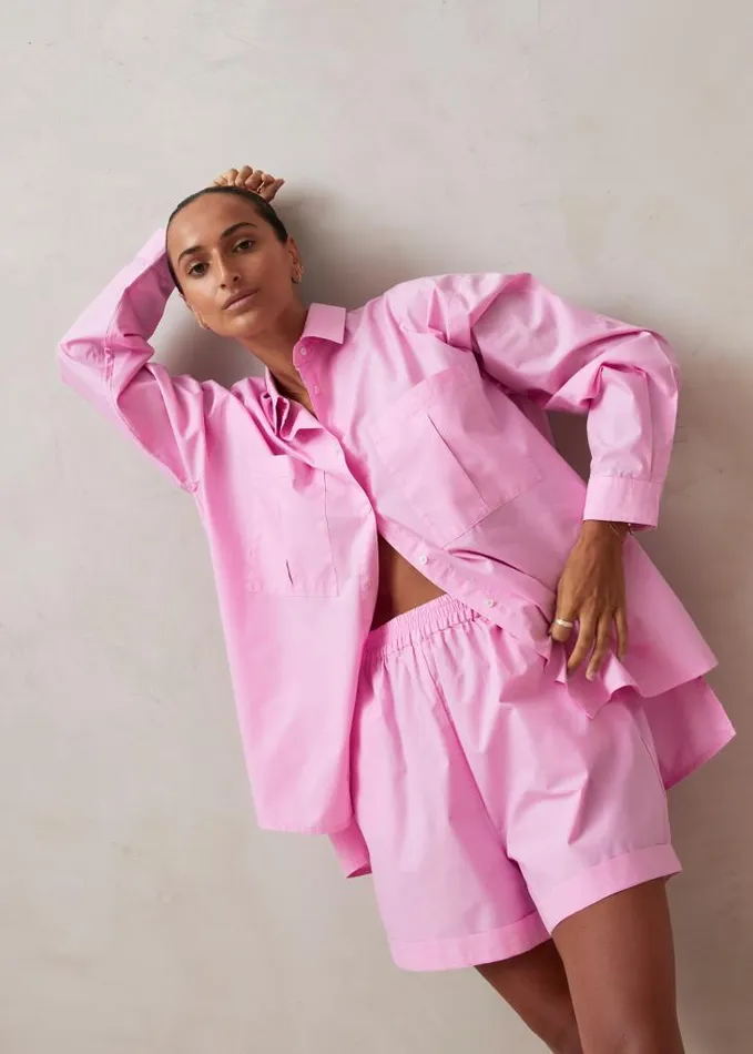 ALOHAS Shorts Women Mae 8211 Pink Cotton Shorts