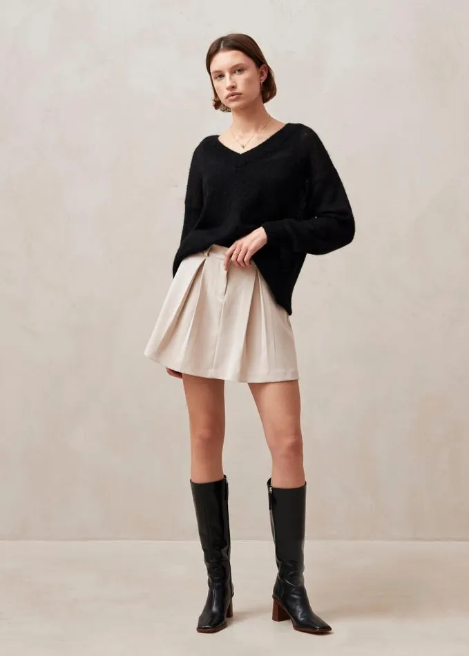 ALOHAS Skirts Women Carline 8211 Beige Mini Skirt
