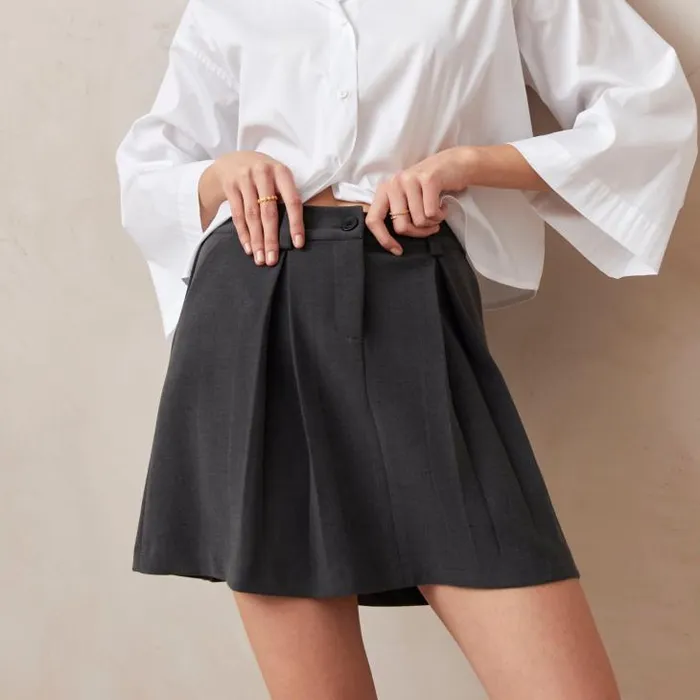 ALOHAS Skirts Women Carline 8211 Gray Mini Skirt