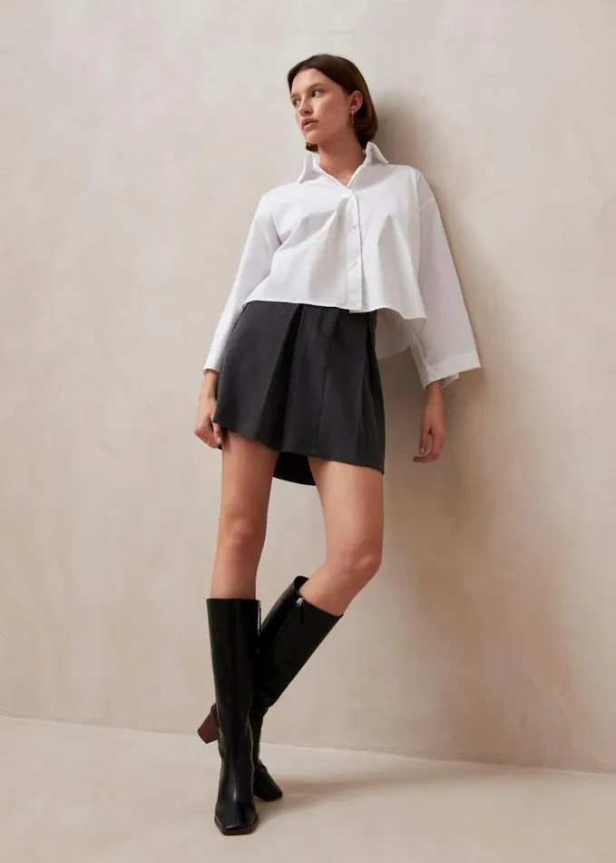ALOHAS Skirts Women Carline 8211 Gray Mini Skirt