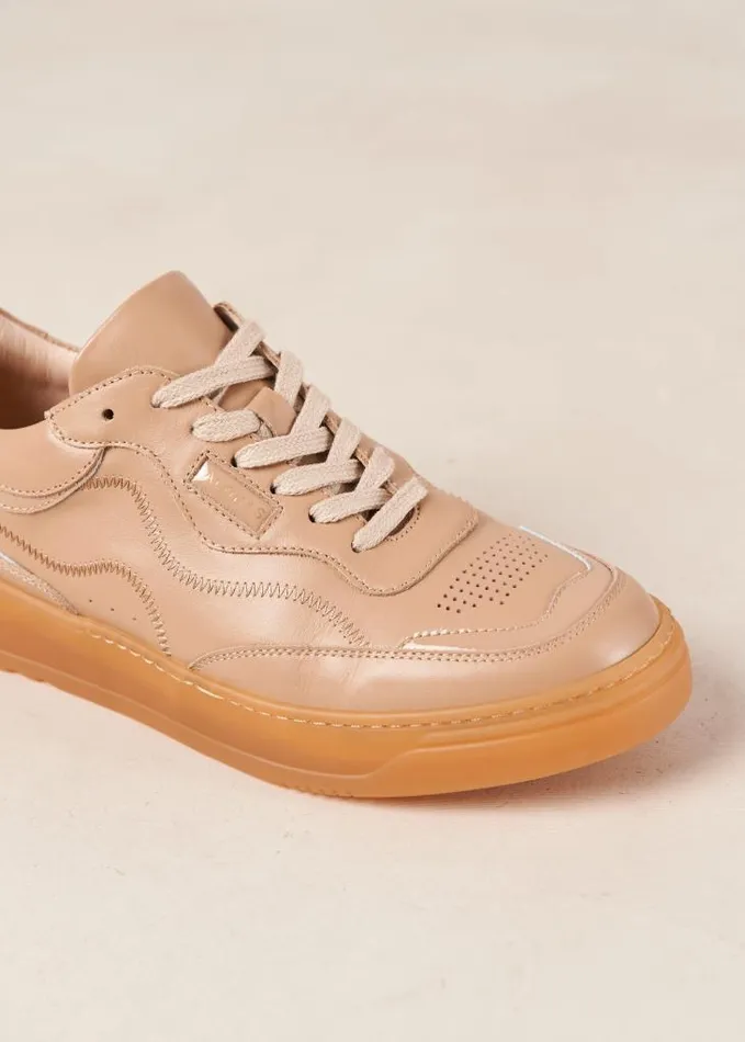 ALOHAS Sneakers Women TB87 8211 Taupe Leather Sneakers