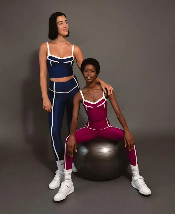 ALOHAS Sportswear Women Arrow Rib 8211 Purple Sports Bra