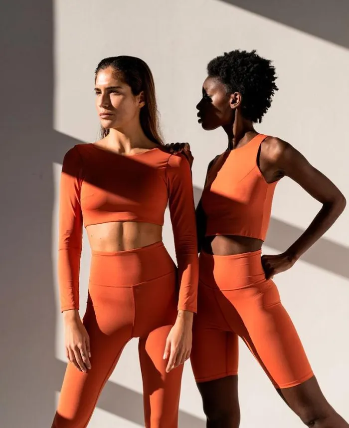 ALOHAS Sportswear Women Core 8211 Orange Riad Crop Top