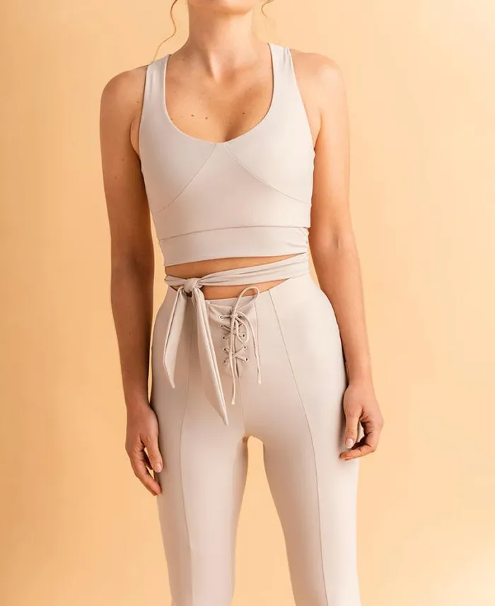 ALOHAS Sportswear Women Cross 8211 Beige Legging
