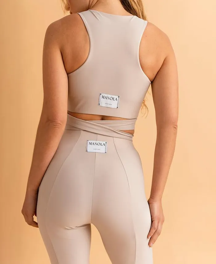 ALOHAS Sportswear Women Cross 8211 Beige Legging