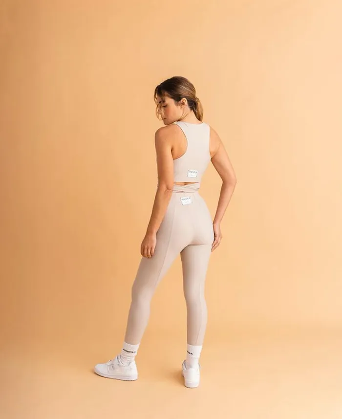 ALOHAS Sportswear Women Cross 8211 Beige Legging
