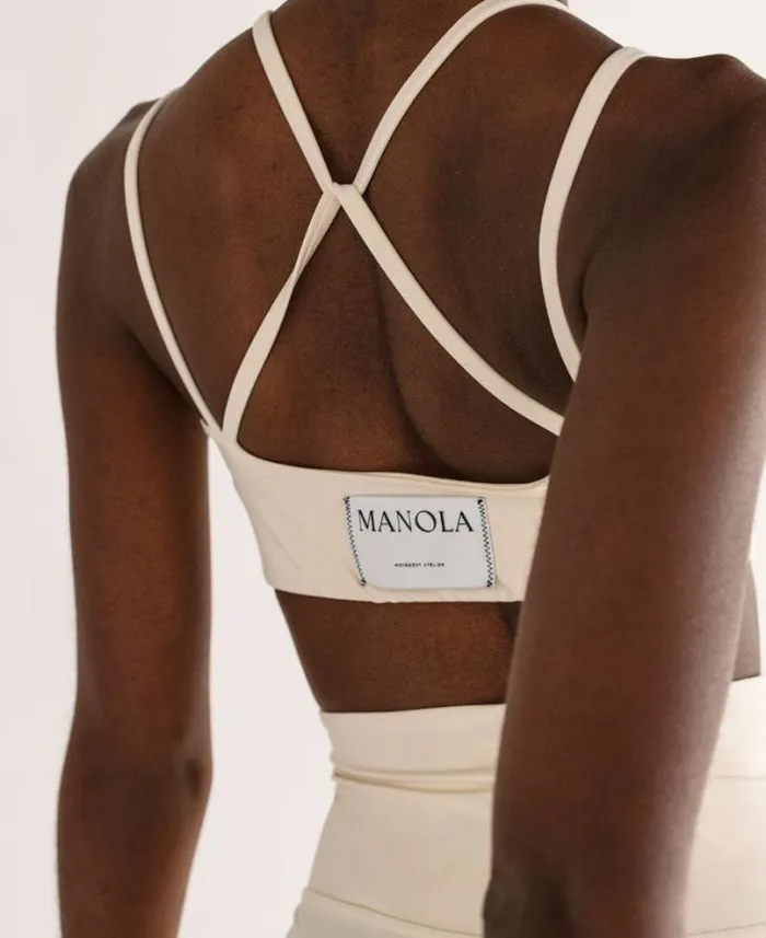 ALOHAS Sportswear Women Crossed Back 8211 White Tank