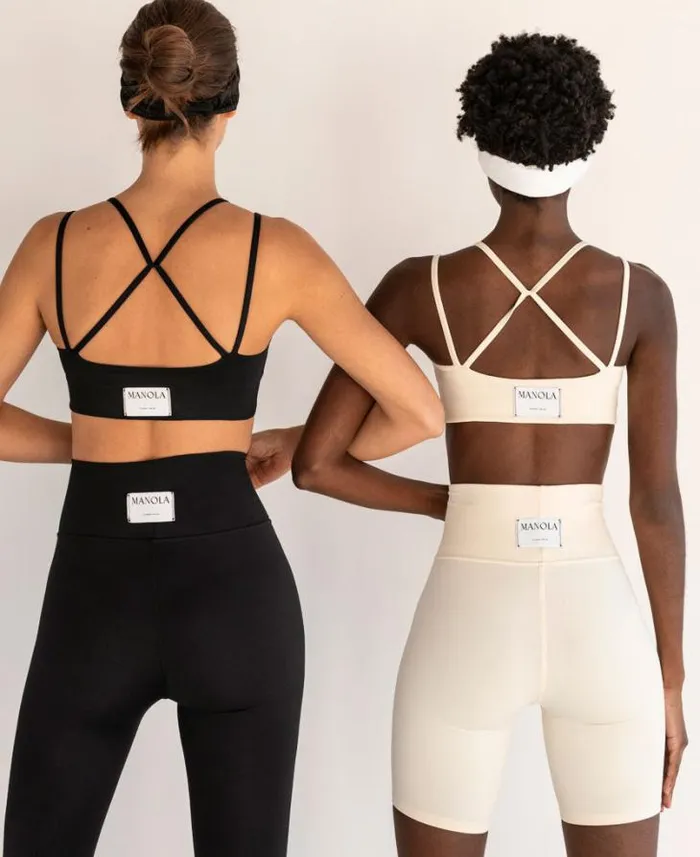 ALOHAS Sportswear Women Crossed Back 8211 White Tank