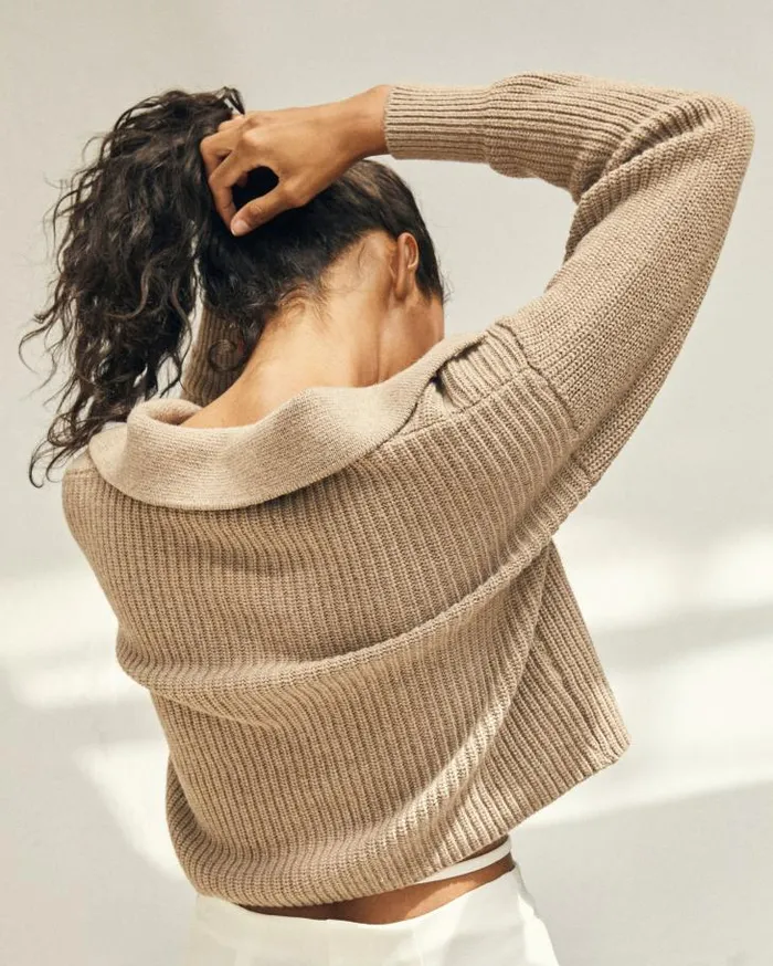 ALOHAS Sweaters and Cardigans Women Airliner 8211 Brown Knit Top
