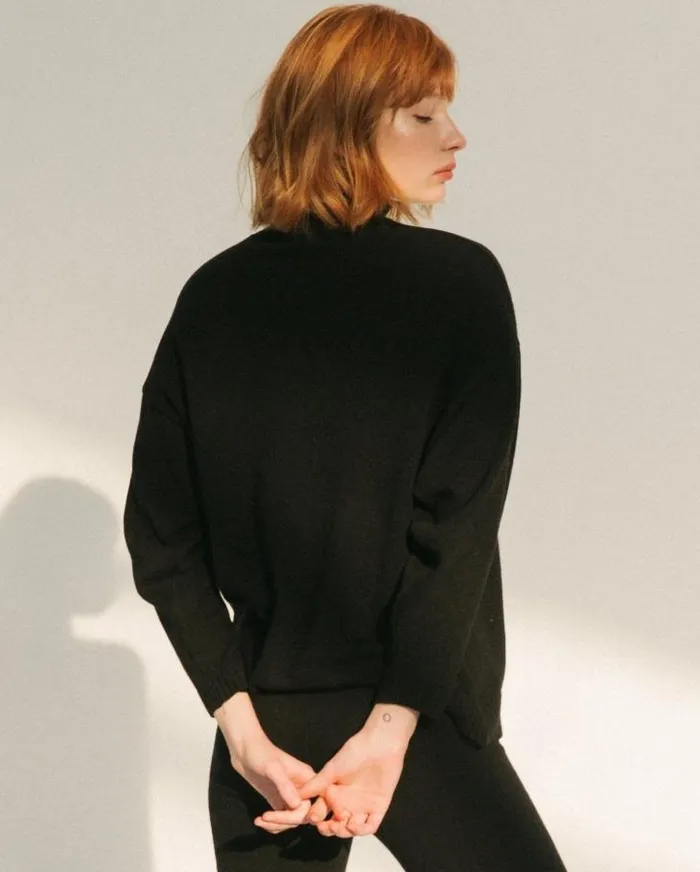 ALOHAS Sweaters and Cardigans Women Passenger 8211 Black Knit Top