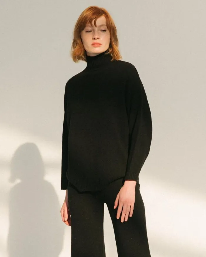 ALOHAS Sweaters and Cardigans Women Passenger 8211 Black Knit Top