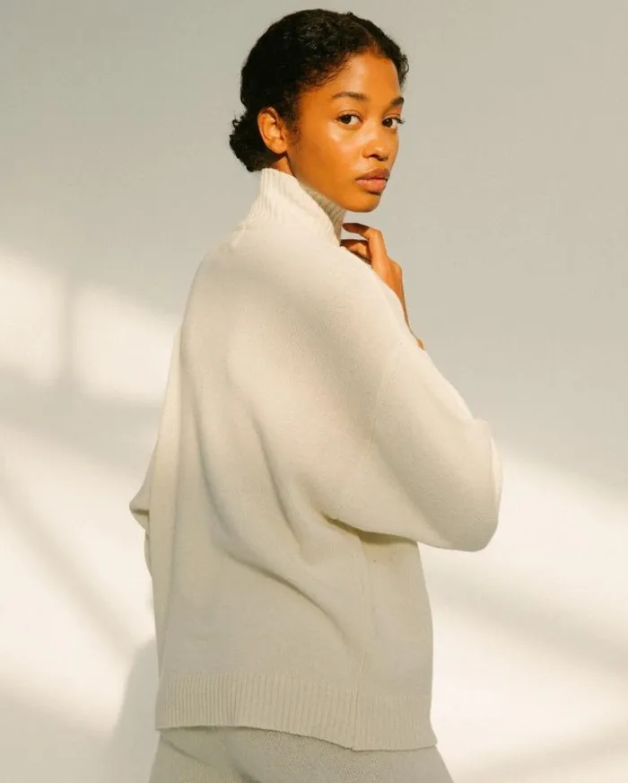 ALOHAS Sweaters and Cardigans Women Passenger 8211 White Knit Top