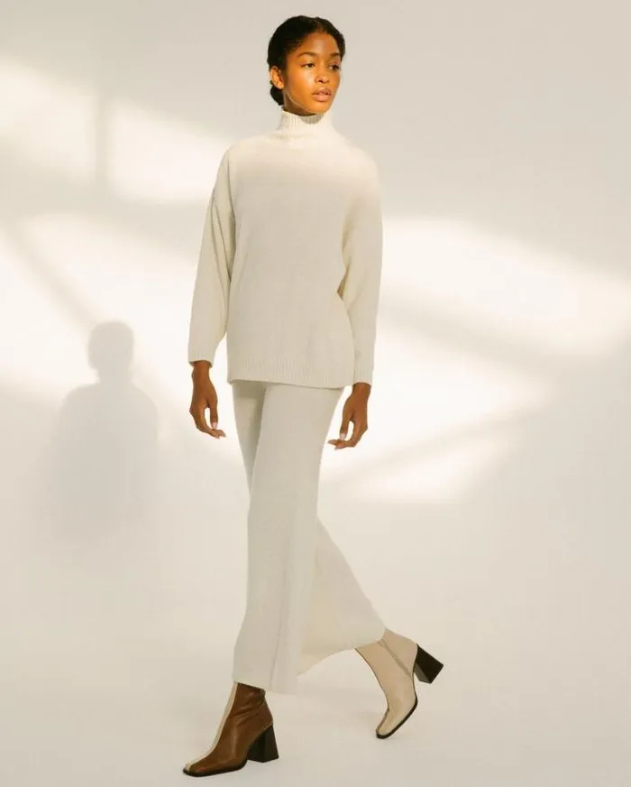 ALOHAS Sweaters and Cardigans Women Passenger 8211 White Knit Top