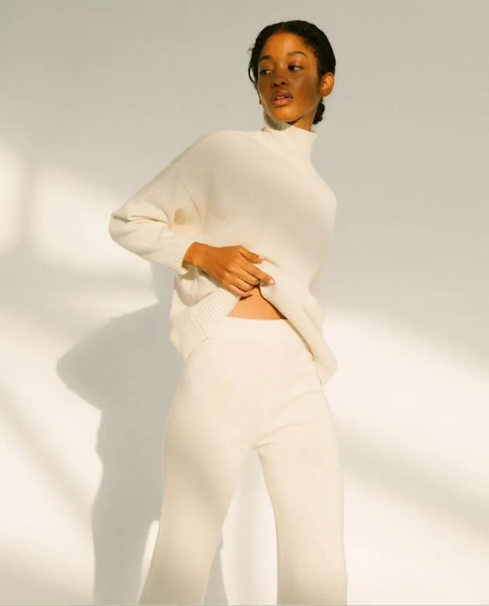 ALOHAS Sweaters and Cardigans Women Passenger 8211 White Knit Top