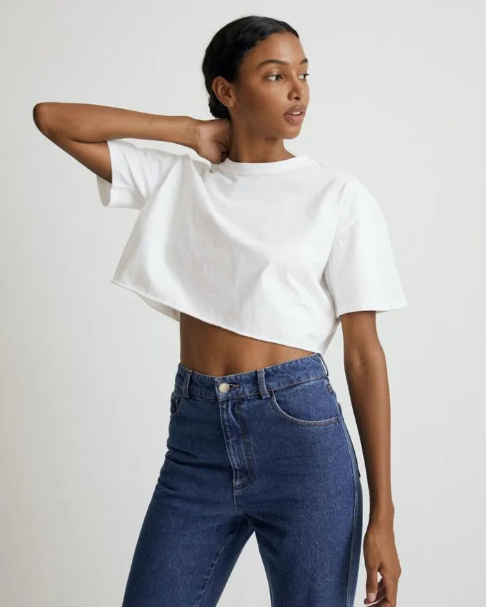 ALOHAS Tops Women Fly 8211 White Cotton TShirt