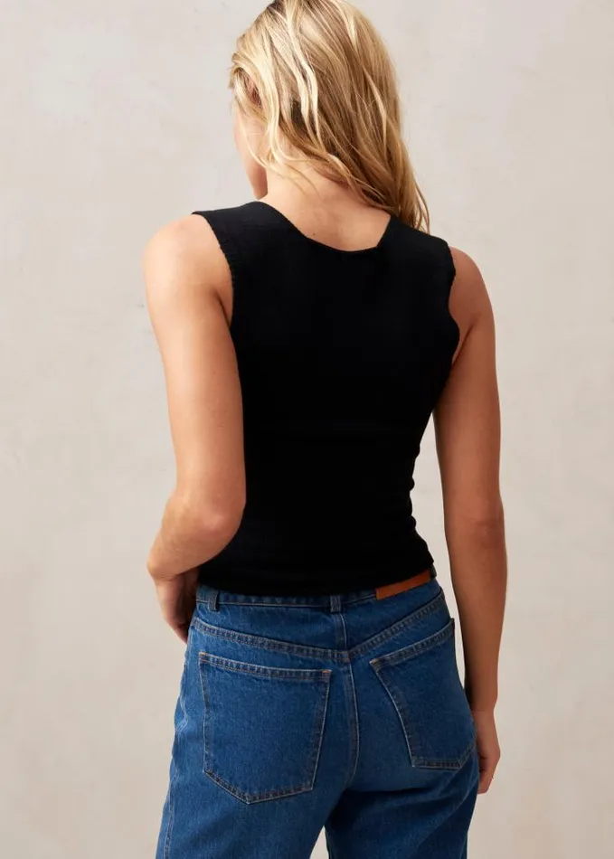ALOHAS Tops Women Pleasant 8211 Black Knit Top