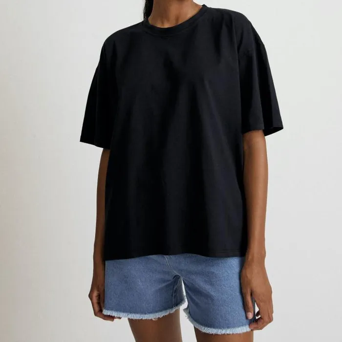 ALOHAS Tops Women Slack 8211 Black Cotton Top