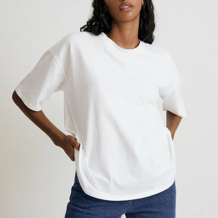 ALOHAS Tops Women Slack 8211 White Cotton Top