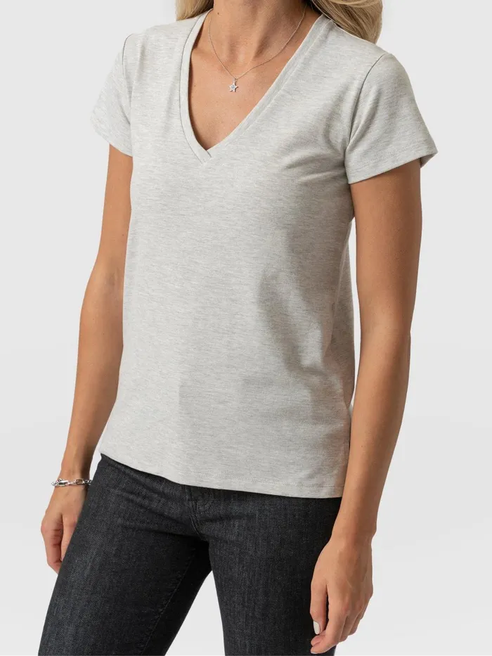 Apartment Tee 8211 Grey Grey Women Saint And Sofia TShirts and Tanks