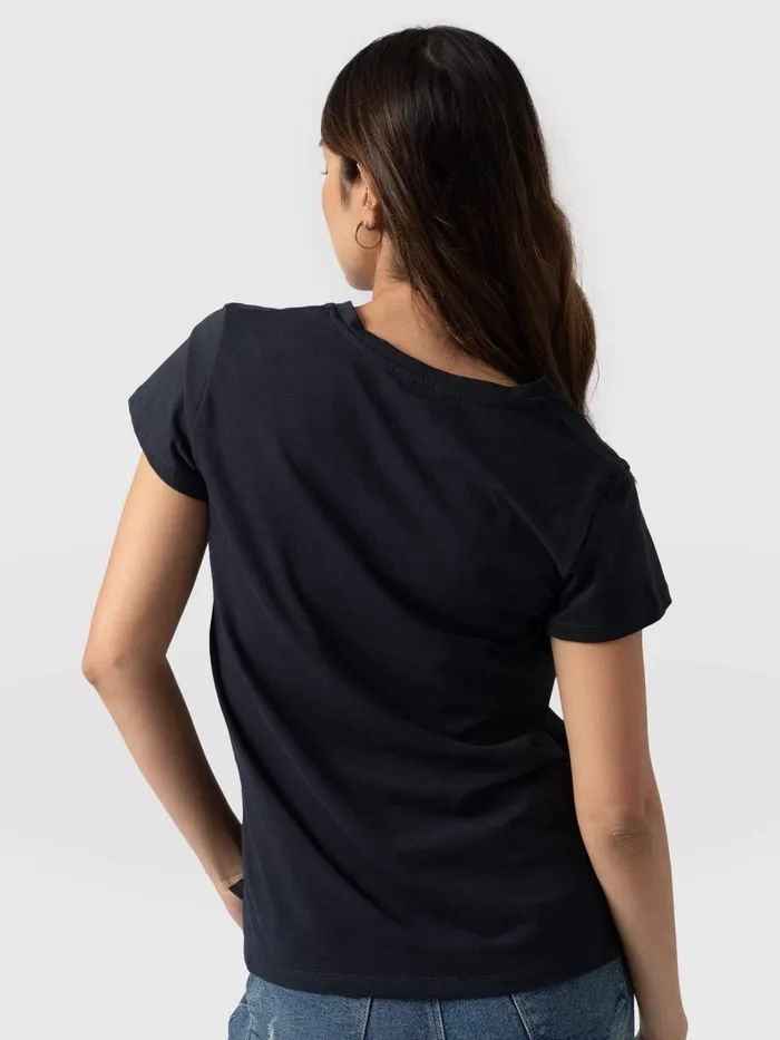 Apartment Tee 8211 Navy Navy Women Saint And Sofia TShirts and Tanks