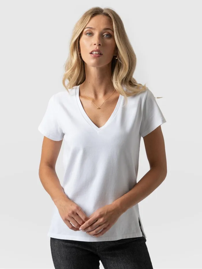 Apartment Tee 8211 White White Women Saint And Sofia TShirts and Tanks