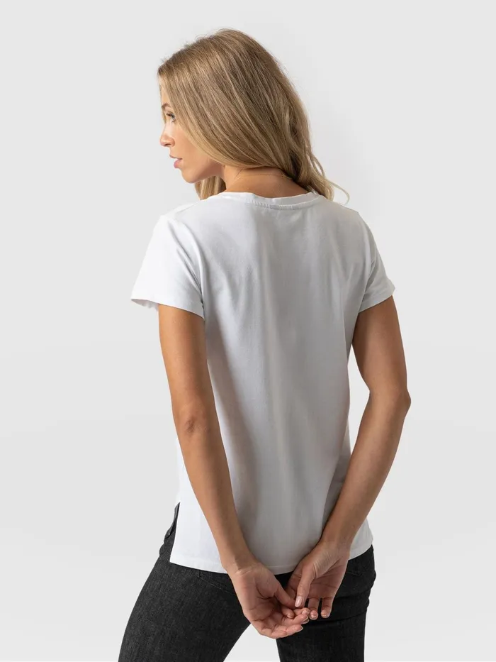 Apartment Tee 8211 White White Women Saint And Sofia TShirts and Tanks