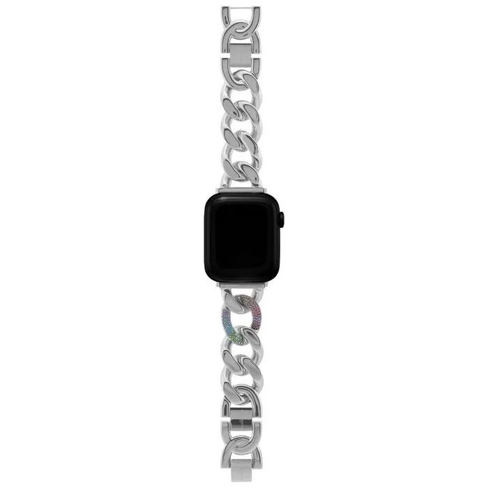 Apple Watch Straps Women Olivia Burton Silver With Rainbow Link Bracelet Strap Apple Watch Straps Women Olivia Burton Silver With Rainbow Link Bracelet Strap