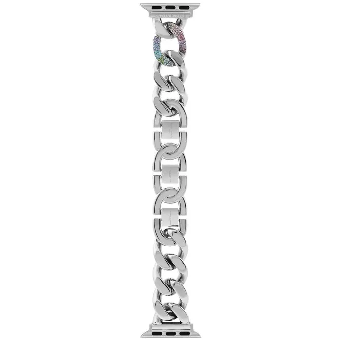 Apple Watch Straps Women Olivia Burton Silver With Rainbow Link Bracelet Strap Apple Watch Straps Women Olivia Burton Silver With Rainbow Link Bracelet Strap