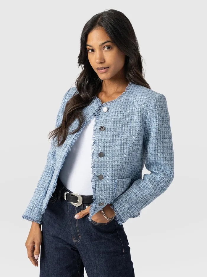 Ashby Jacket 8211 Pale Blue Pale Blue Women Saint And Sofia Blazers