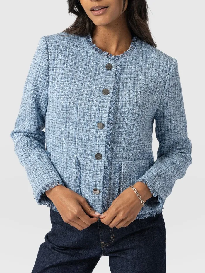 Ashby Jacket 8211 Pale Blue Pale Blue Women Saint And Sofia Blazers