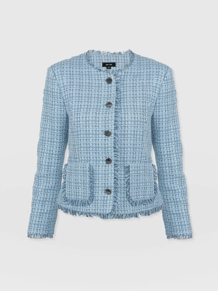 Ashby Jacket 8211 Pale Blue Pale Blue Women Saint And Sofia Blazers