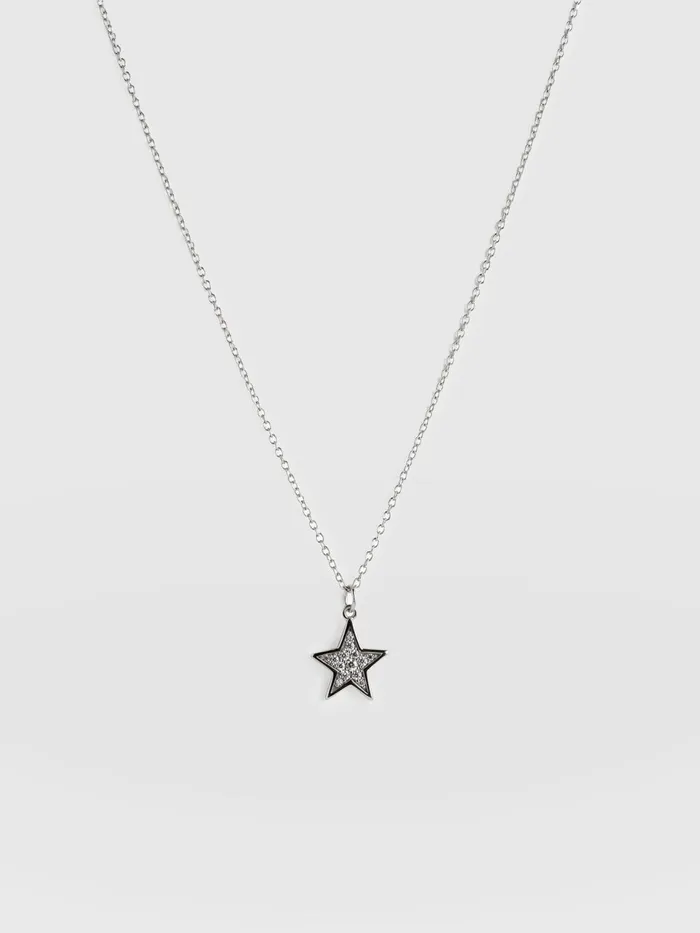 Astral Star Necklace 8211 Silver Silver Women Saint And Sofia Necklaces