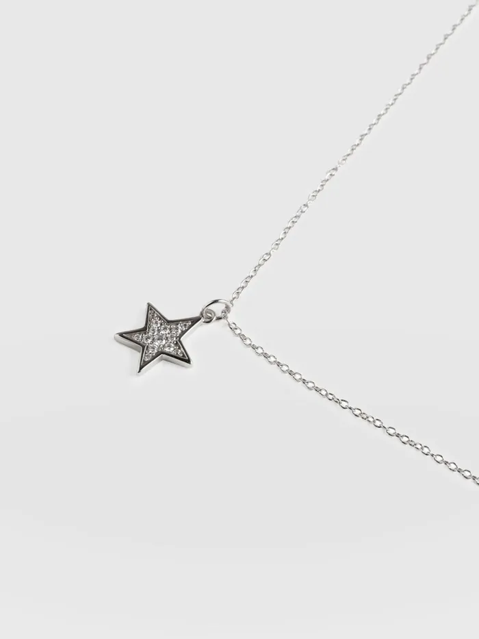 Astral Star Necklace 8211 Silver Silver Women Saint And Sofia Necklaces