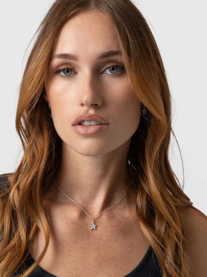 Astral Star Necklace 8211 Silver Silver Women Saint And Sofia Necklaces