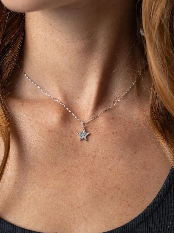 Astral Star Necklace 8211 Silver Silver Women Saint And Sofia Necklaces