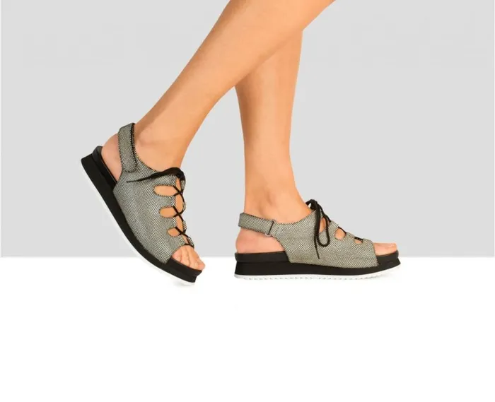 Audley Shoes Flat Leather Sandal Betania Black Women Flat