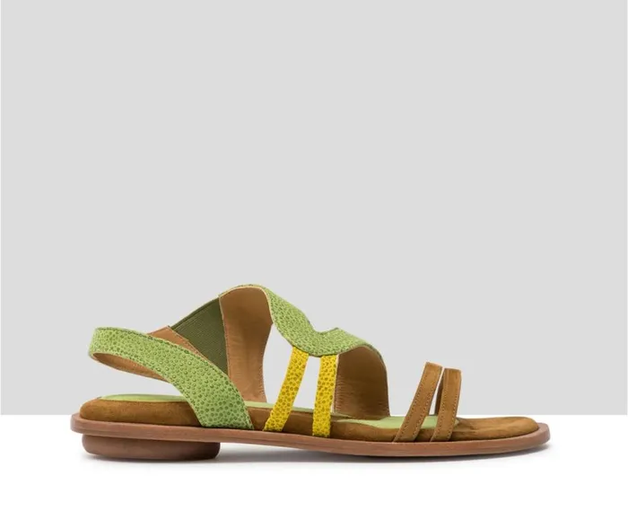 Audley Shoes Flat Leather Sandal Jorgina Brown Women Flat