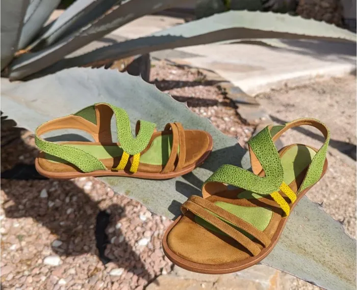 Audley Shoes Flat Leather Sandal Jorgina Brown Women Flat