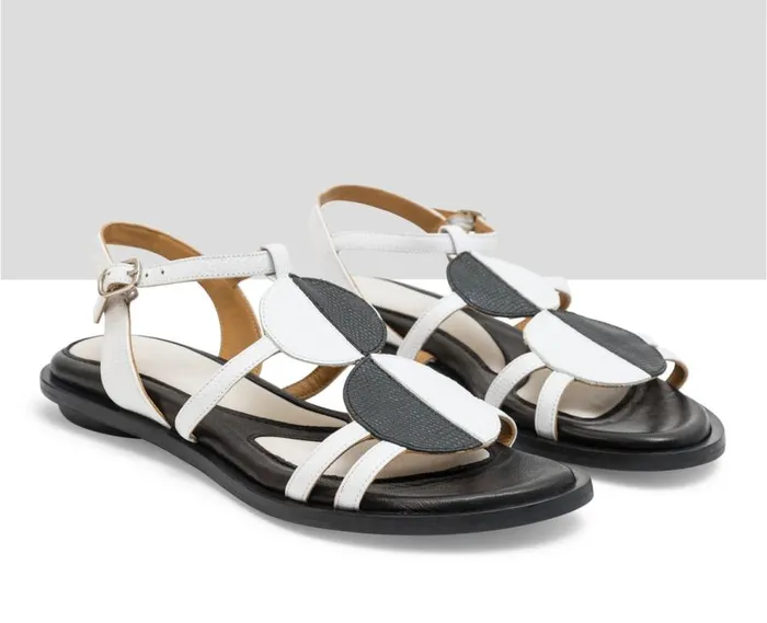 Audley Shoes Flat Leather Sandal Lirit Beige Women Flat