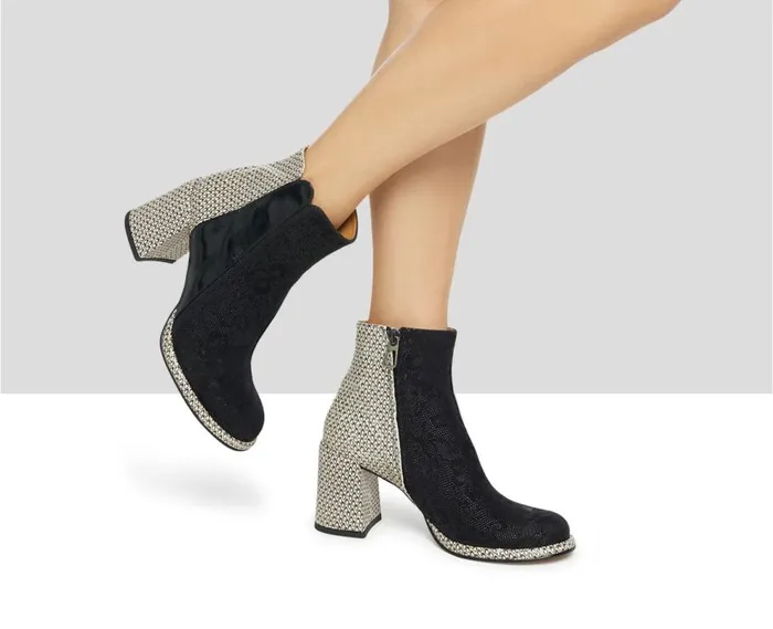 Audley Shoes High Heel Leather Booties Karen Beige Women High Heel