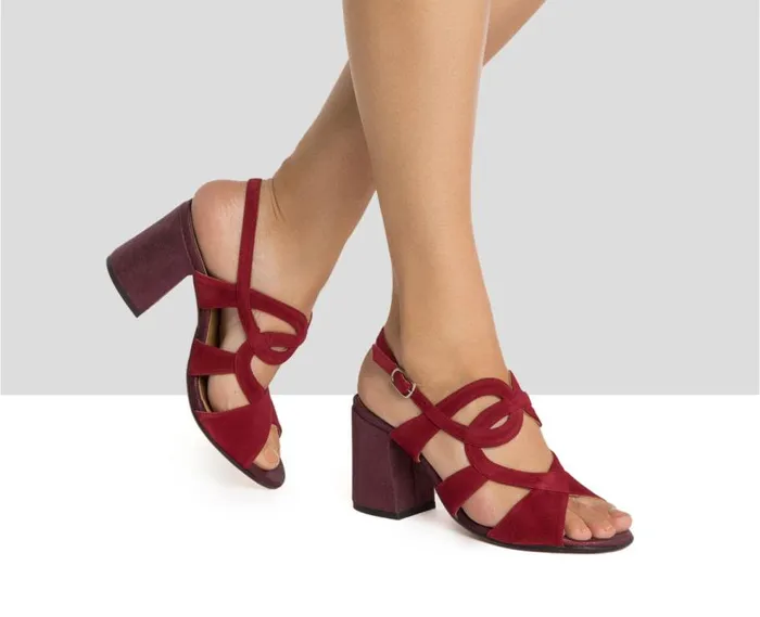 Audley Shoes High Heel Leather Sandal Faline Metallic Women High Heel