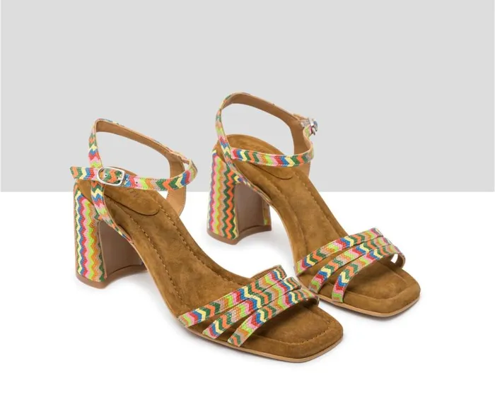 Audley Shoes High Heel Leather Sandal Jasone Brown Women High Heel